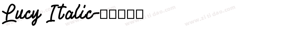 Lucy Italic字体转换